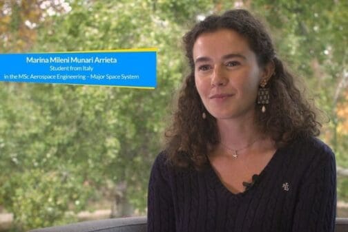 Master’s degree in Aerospace Engineering: meet Marina Mileni Munari Arrieta from Italy